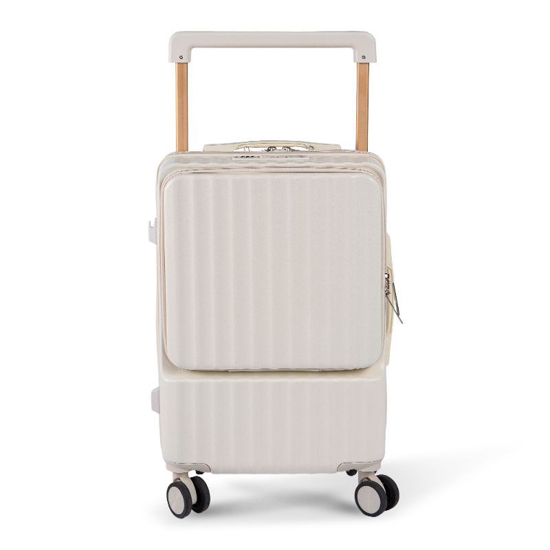 SGG Trolley Bagage med fem hjul, stor kapacitet, frontöppning, robust, tyst, fashionabla resebagage