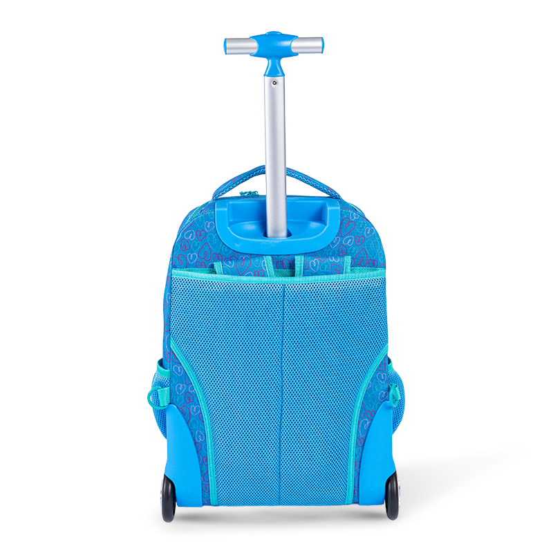 Klättringsvänlig unisex bagage ryggsäck med ryggradsskydd för tonåringar, lätt rullande ryggsäck med lunchlådan
