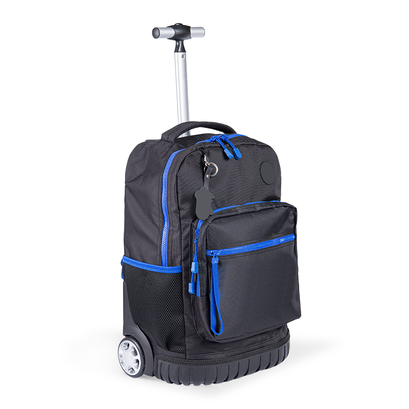 Klättringsvänlig unisex bagage ryggsäck med ryggradsskydd för tonåringar, lätt rullande ryggsäck med lunchlådan