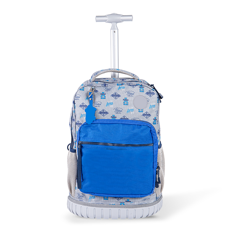 Klättringsvänlig unisex bagage ryggsäck med ryggradsskydd för tonåringar, lätt rullande ryggsäck med lunchlådan
