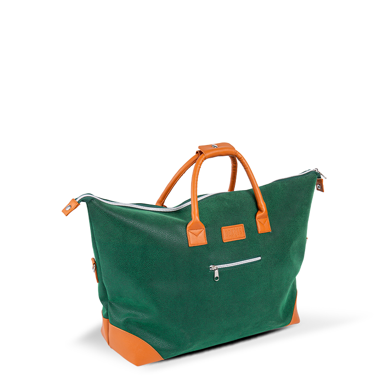 Unisex Green Full-Set Premium Travel Tygväska